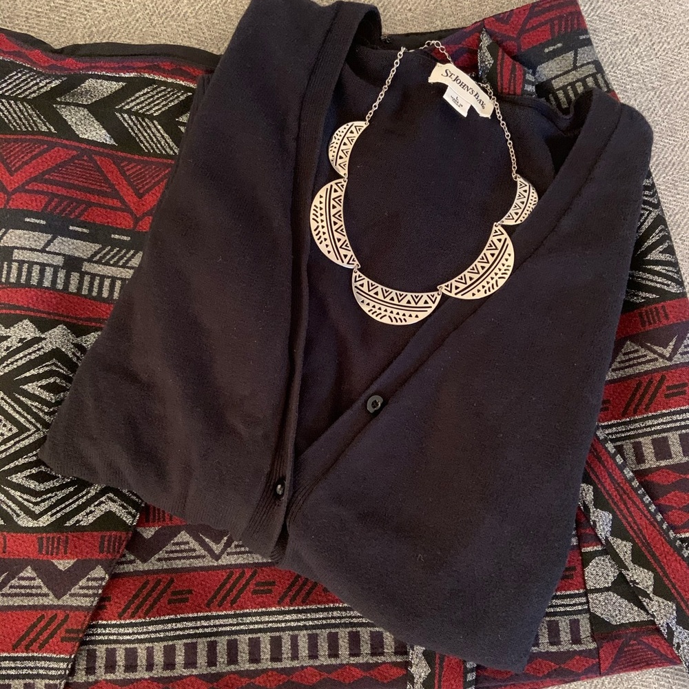 Black Traditional Cardigan